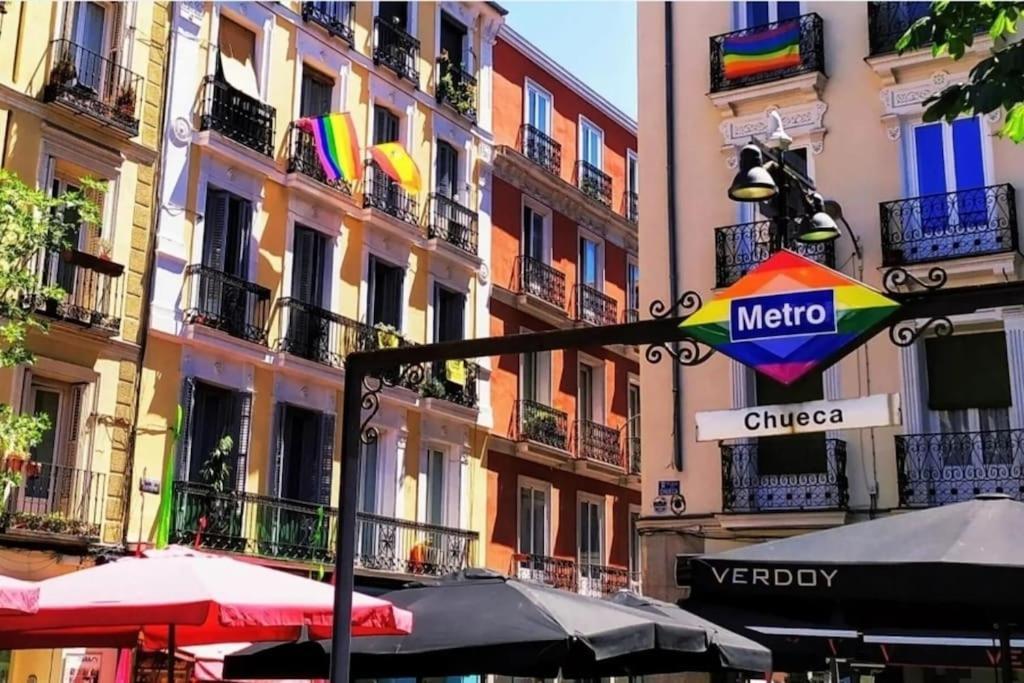 Cozy Apt 1Hab Para 4Pax En La Plaza De Chueca Madrid Kültér fotó