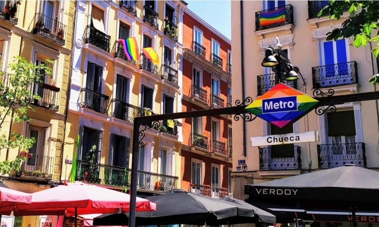 Cozy Apt 1Hab Para 4Pax En La Plaza De Chueca Madrid Kültér fotó